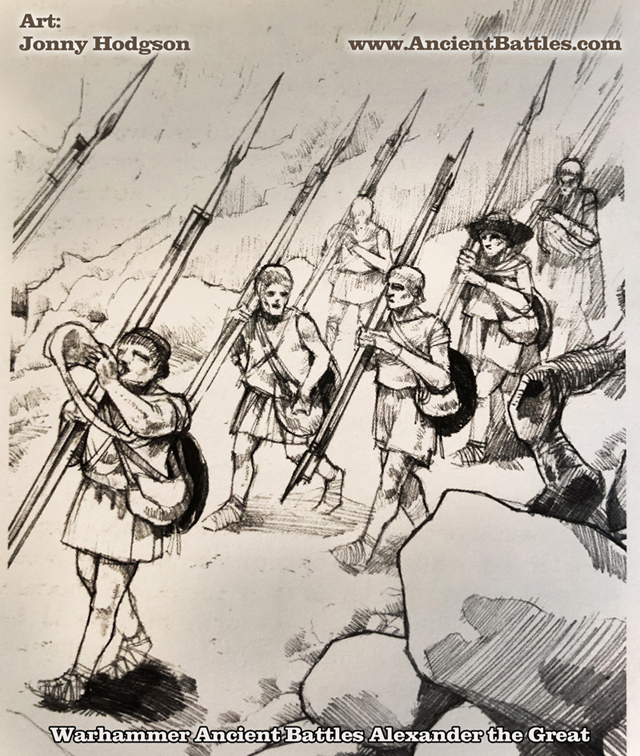 Alexander's army on the march.