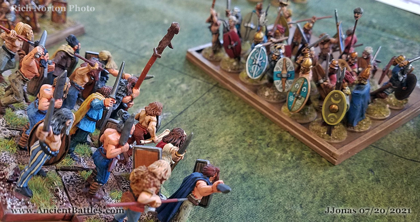 Germans charge Gauls
